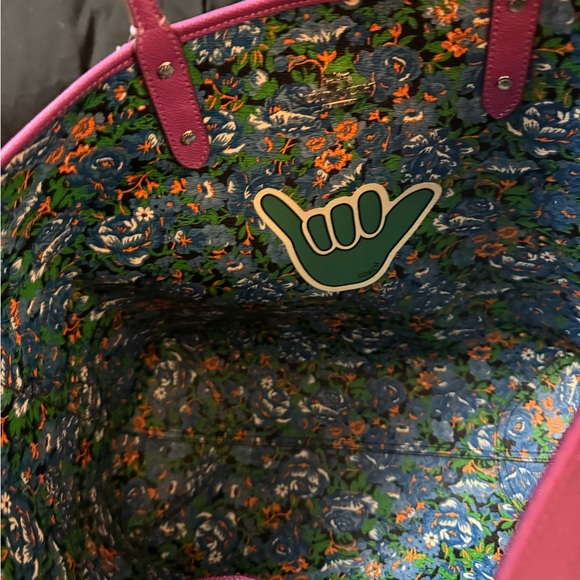 Coach reversible Tote with Gold Accents NWOT - Picture 6 of 6